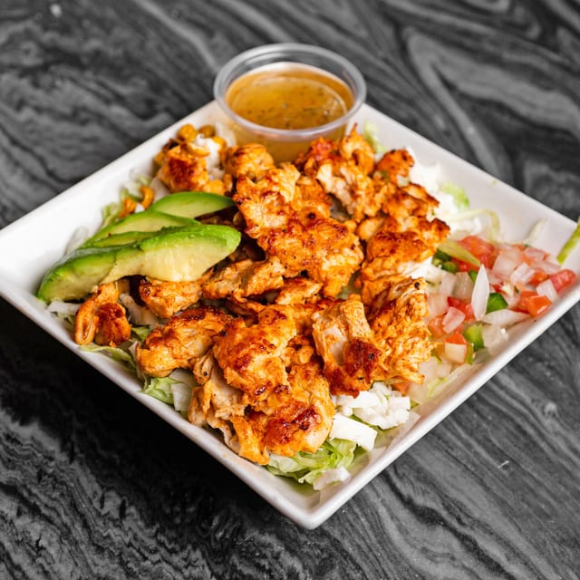 Grilled Chicken Avocado Salad.